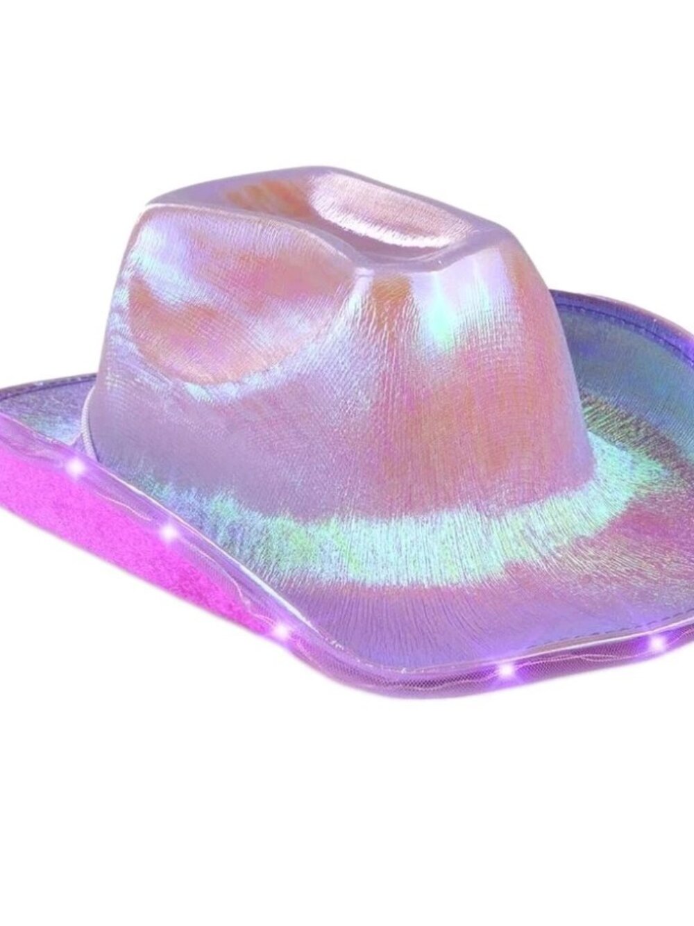 Funcredible Purple Festival Light Up Cowgirl Hat NEW 🤠